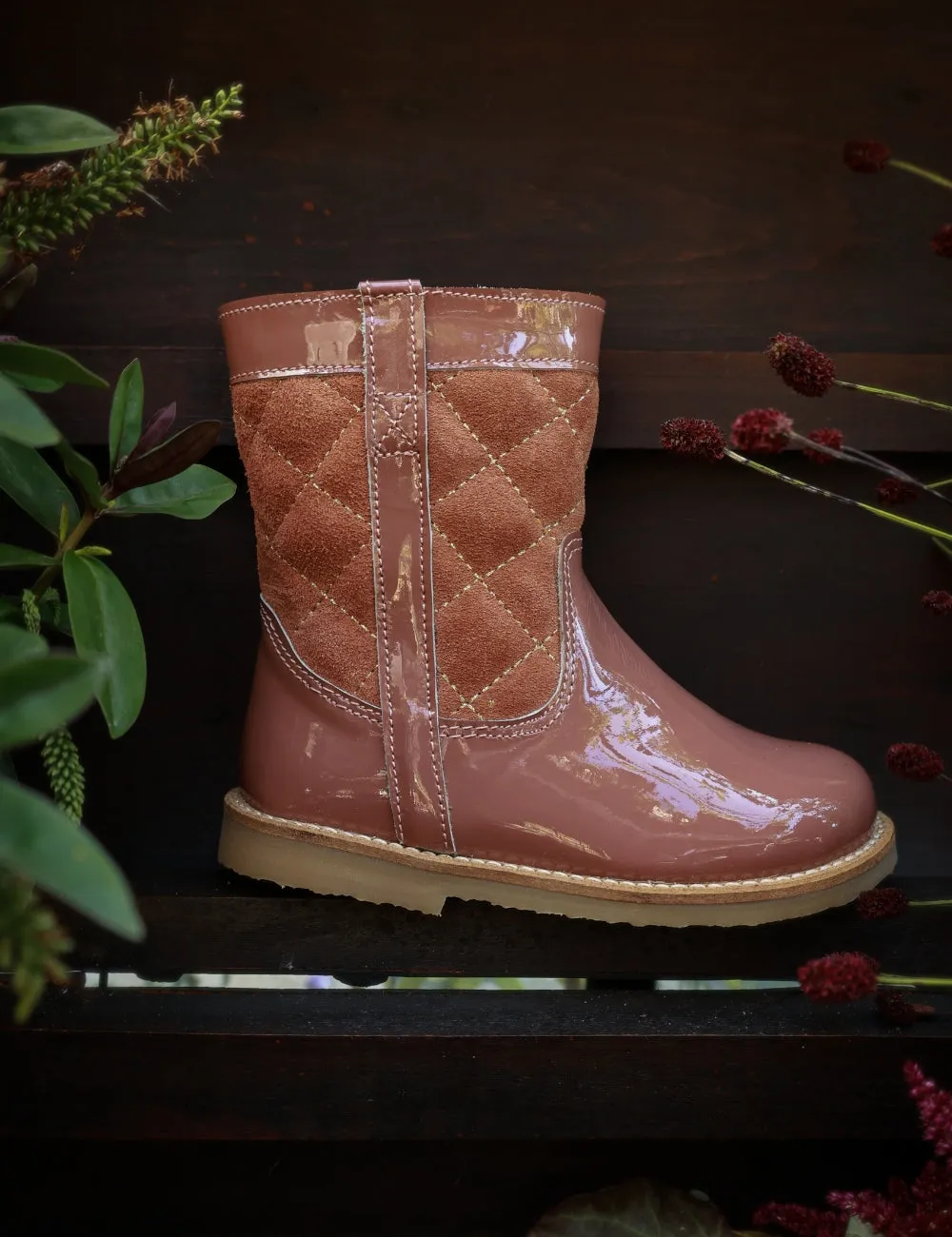 Lorride Boot - Rose Clay Patent