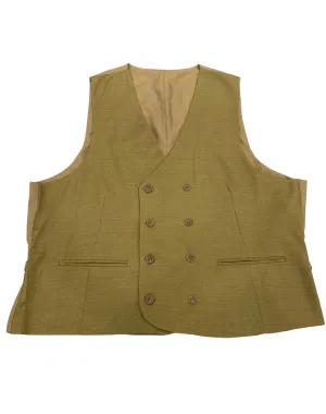 Mazari Double Breast Performance Stretch Vest - Mustard