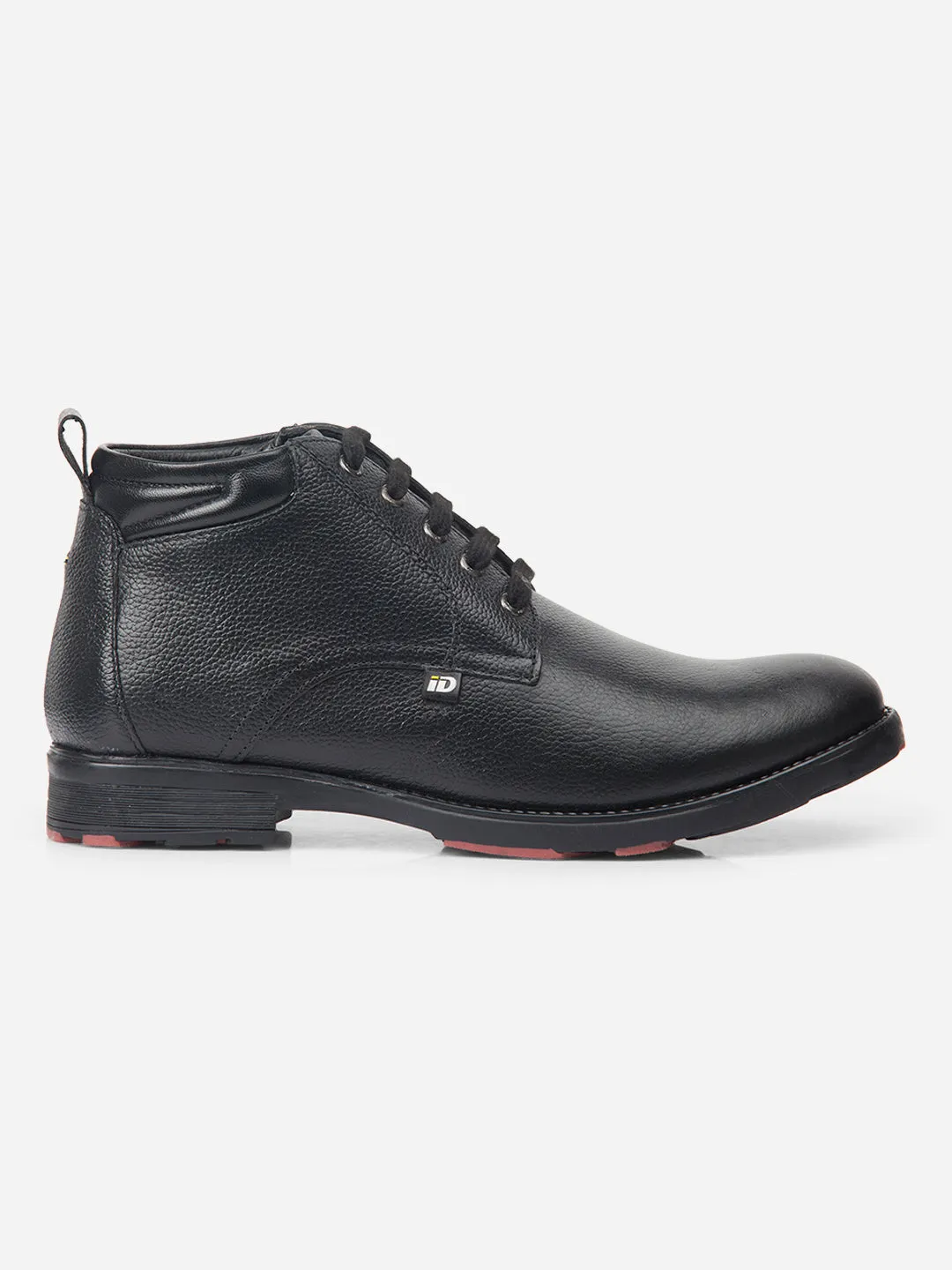 Stylish Mens Black Leather Ankle Boots - ID1073, Perfect for Any Occasion