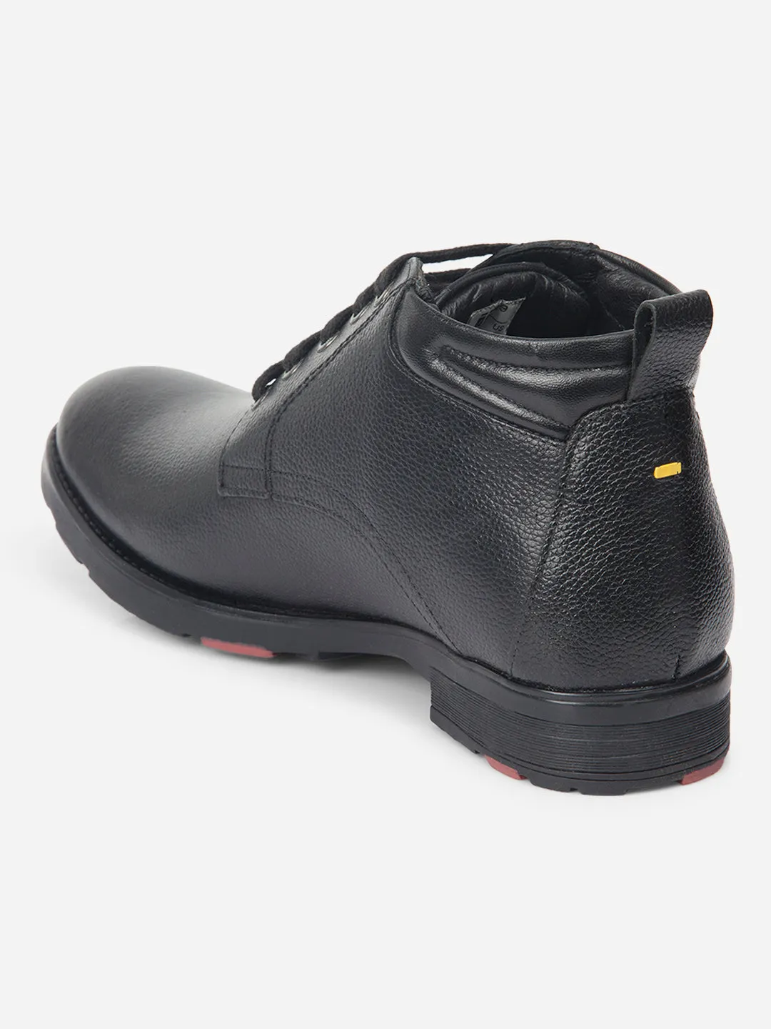 Stylish Mens Black Leather Ankle Boots - ID1073, Perfect for Any Occasion