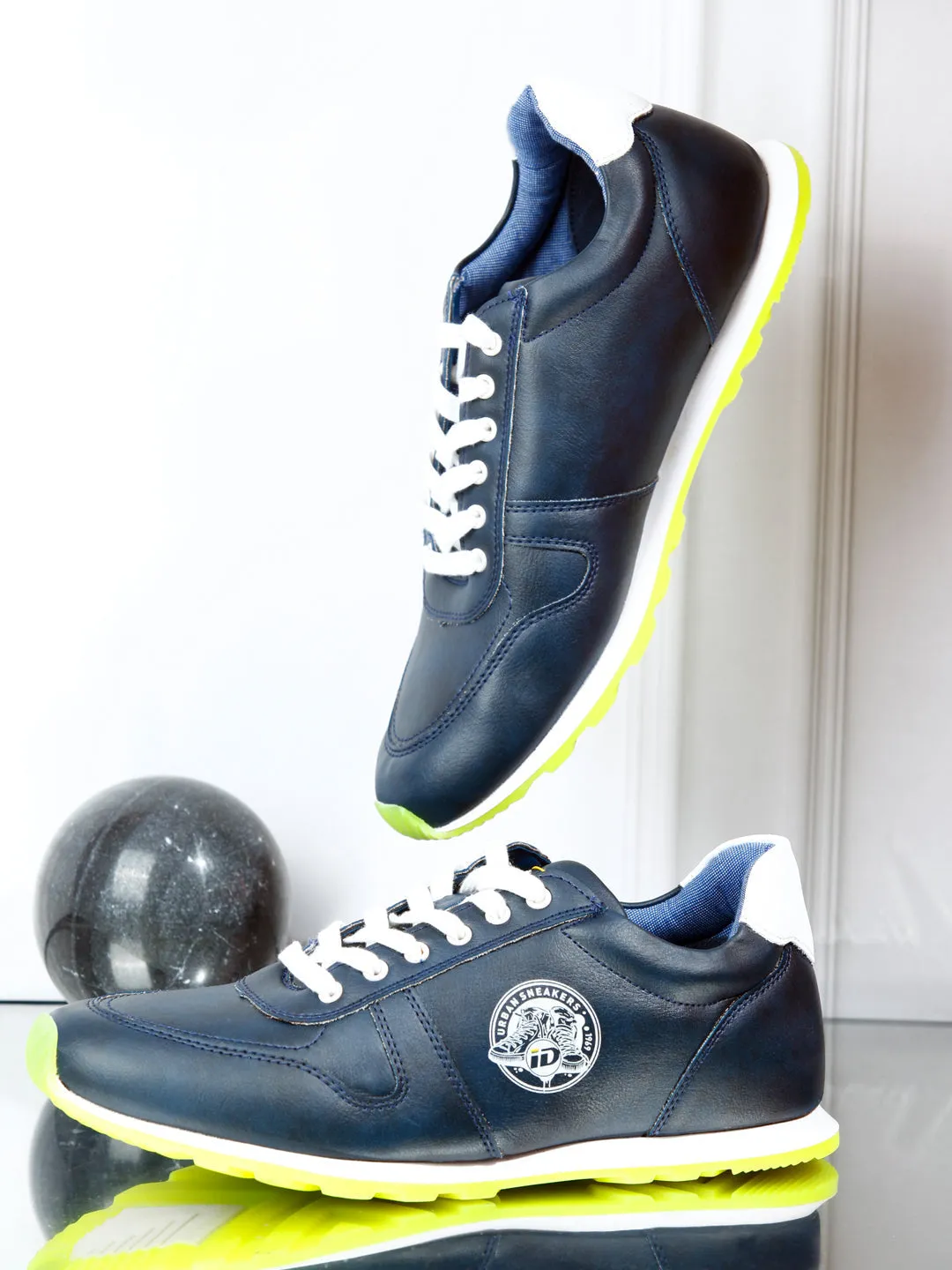 Men's Blue Lace Up Sneaker (ID3054)