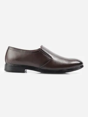 Men's Brown Round Toe Slip On Formal (IX1075)