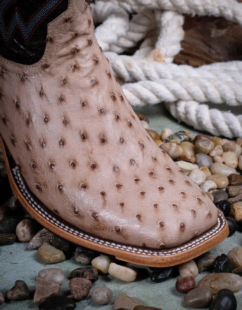 Men's Horsepower Top Hand Tan Vintage Ostrich Western Boots HP8051