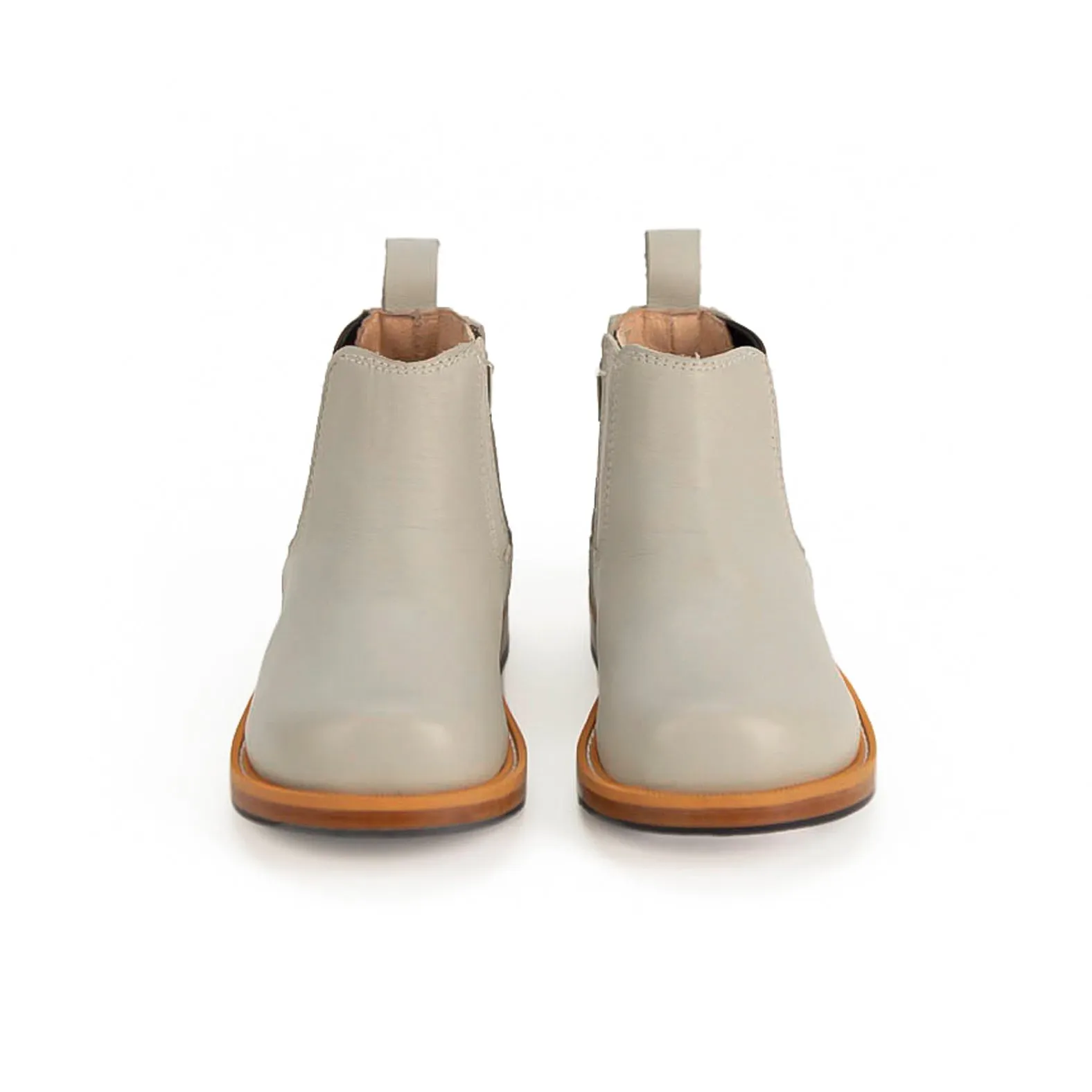 MK22775 - Chelsea Hawks Boots Bone [Children's Leather Boots]