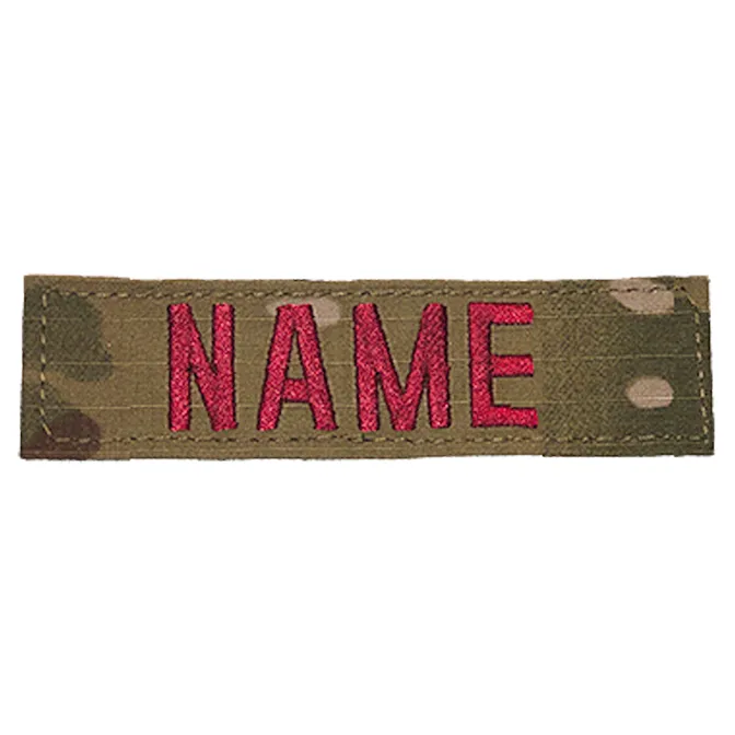 Name Tape - 4 Inch - Crimson Text on OCP