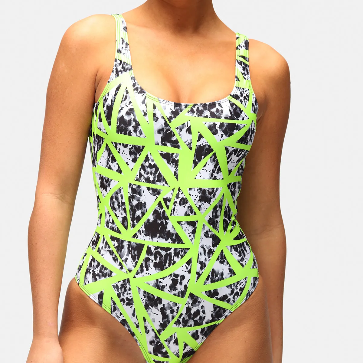 Neon Web Standard Swimsuit