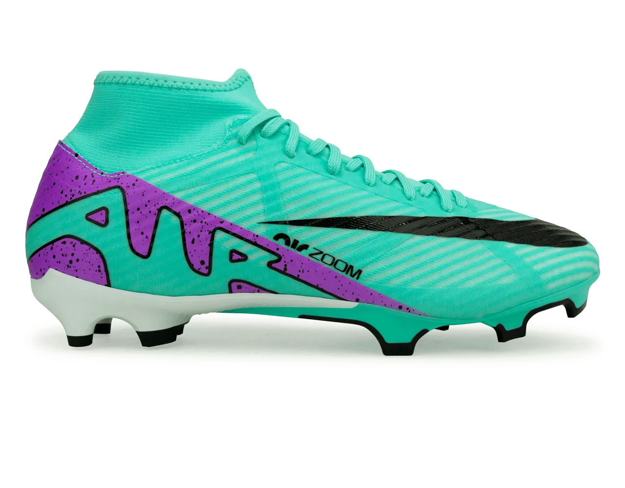 Nike Men's Zoom Mercurial Superfly 9 Academy FG/MG Turquoise/Black/Purple