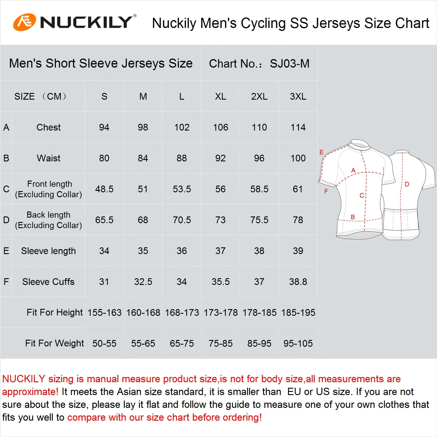 Nuckily Mycycology NJ502 Short Sleeves Cycling Jersey  - Red