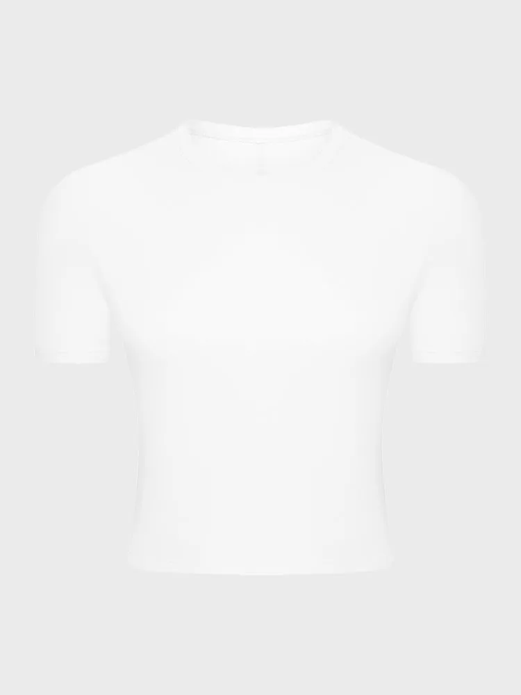 Nude Breathable Yoga Tee for Women