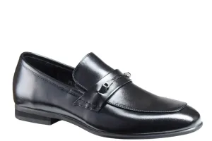 Pardoo Boys Plane With Chain Black Slip-On Shoe