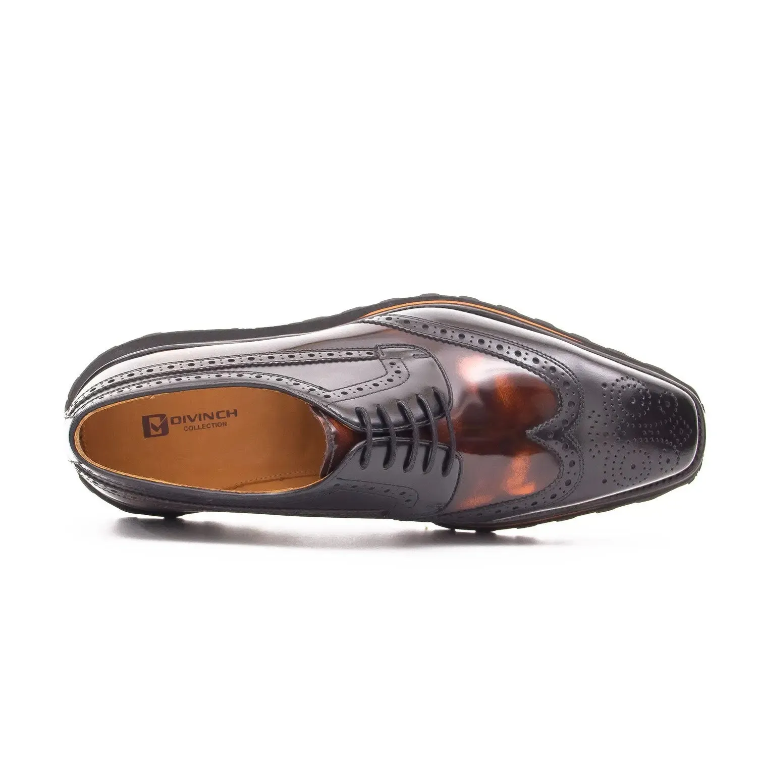 Patent leather shoes Platform brogues