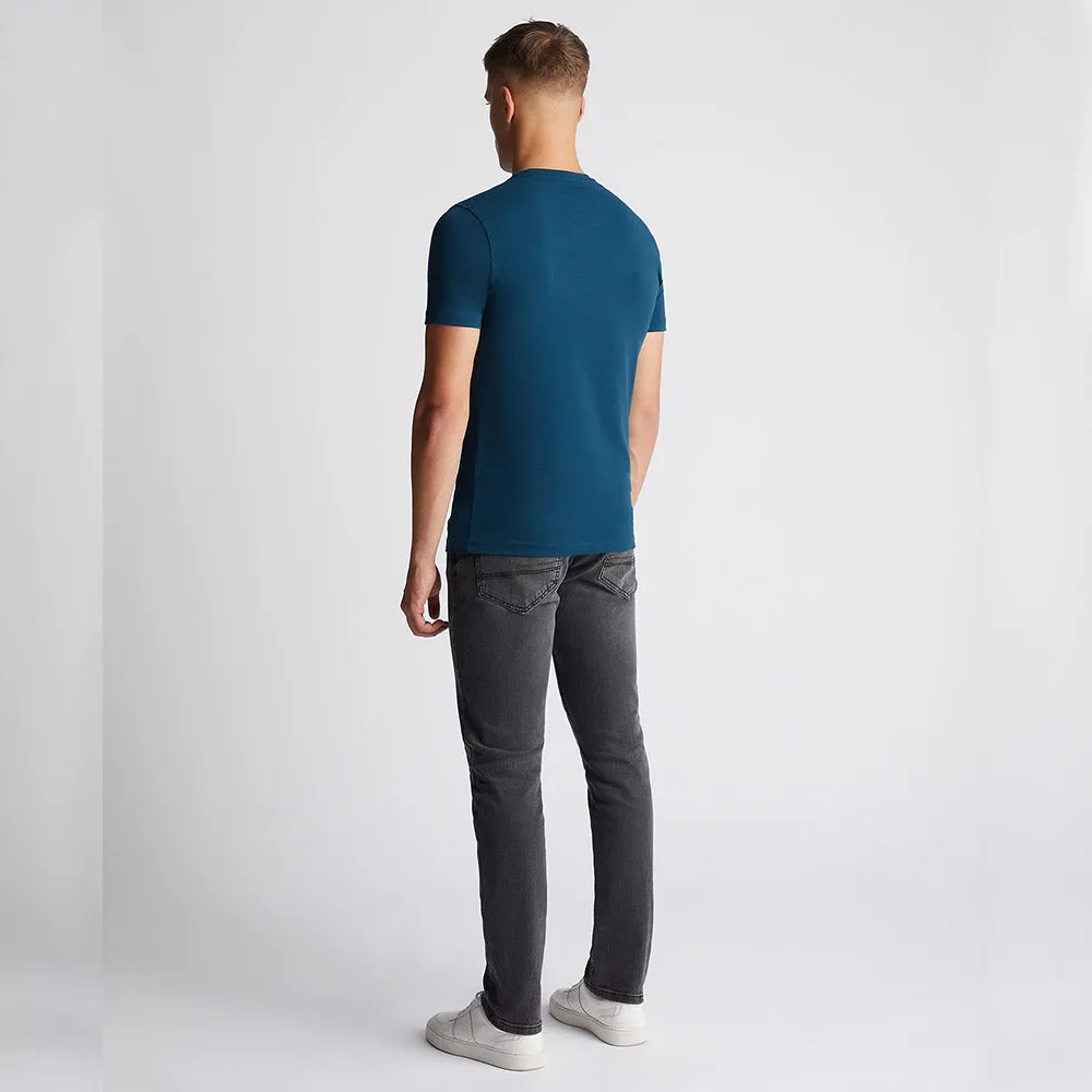 Remus Uomo Stretch Cotton Tee | Blue