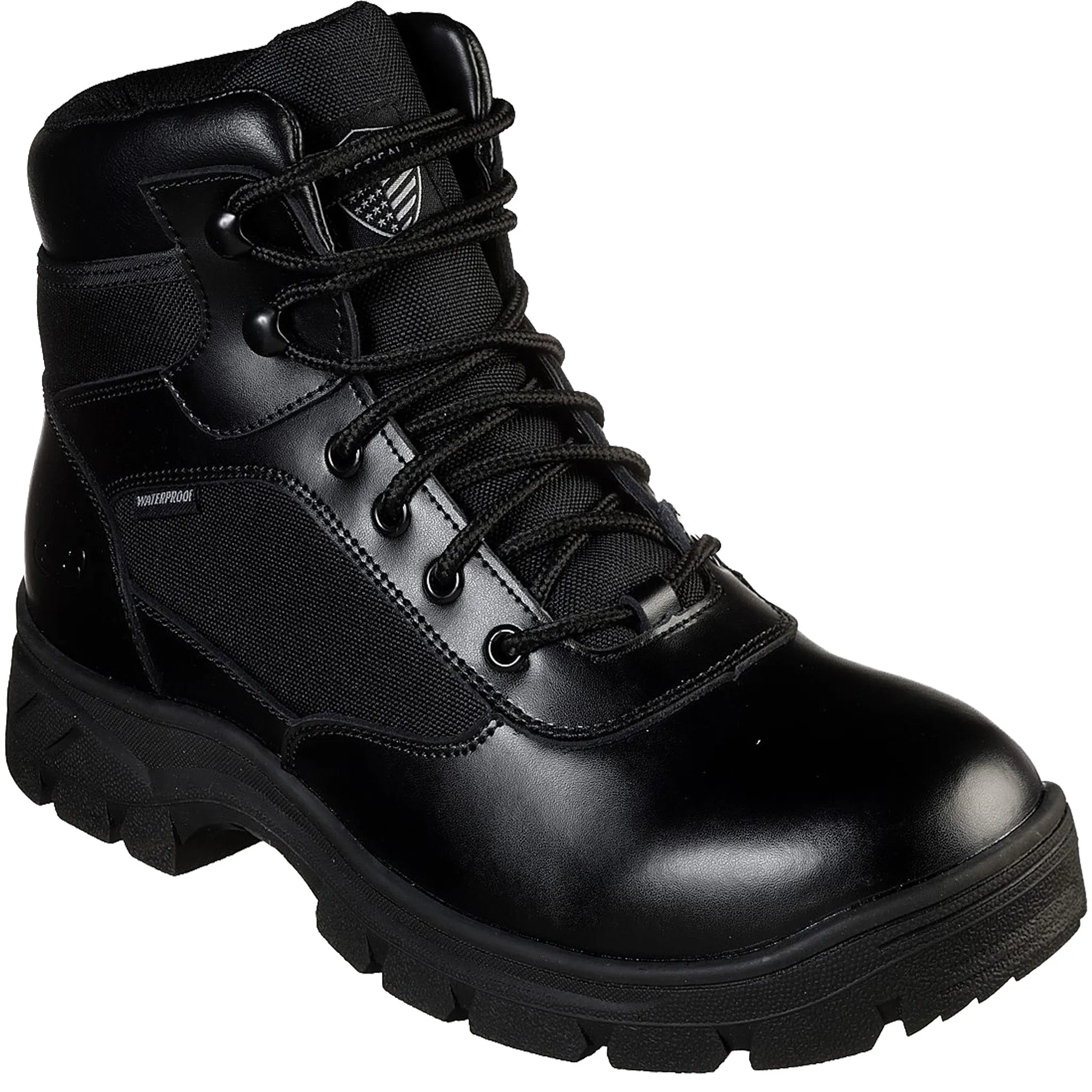 Skechers Men's 77526 Work Relaxed Fit Wascana - Benen WP Tactical Work Boots