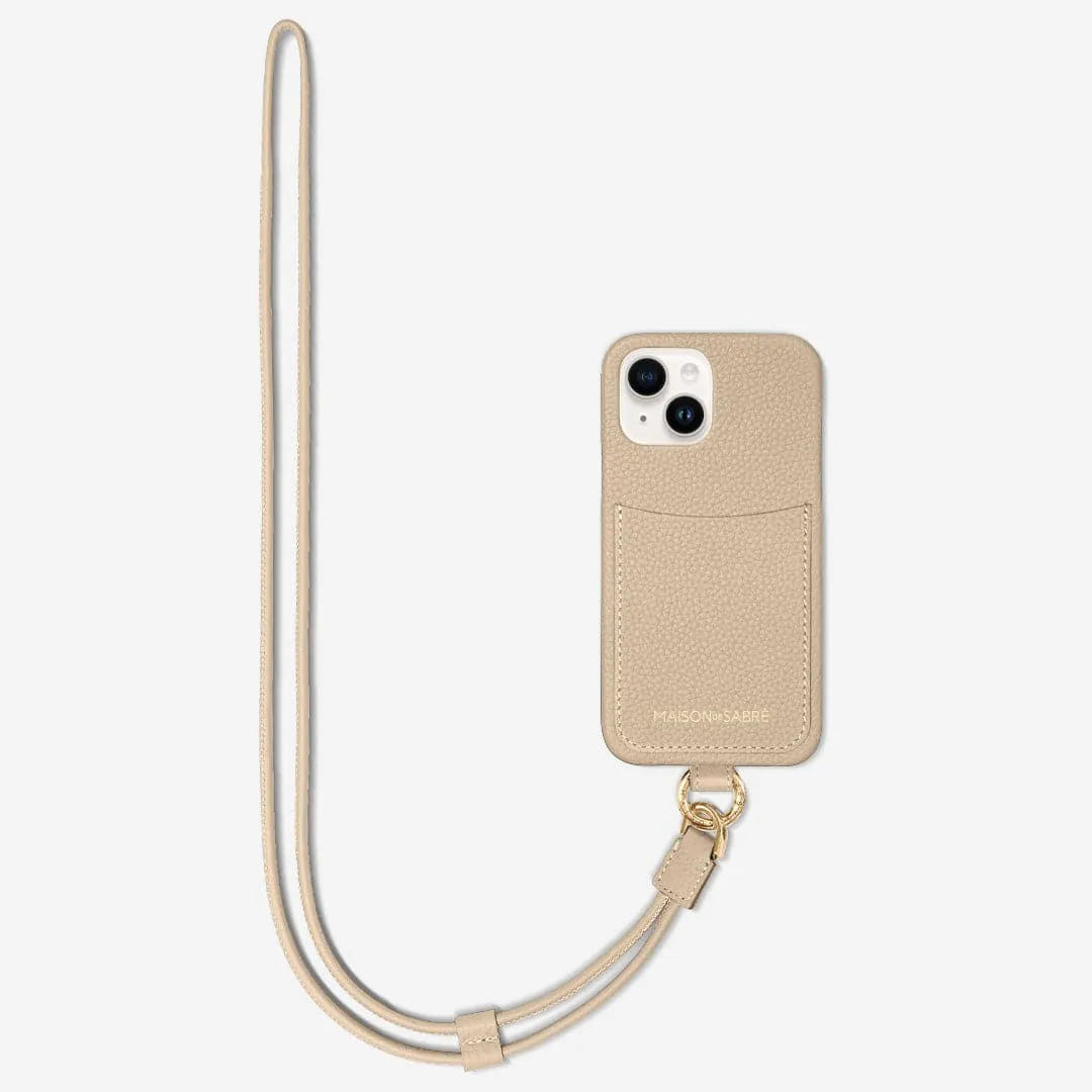 The Sling Phone Case iPhone 14 - Saharan Nude