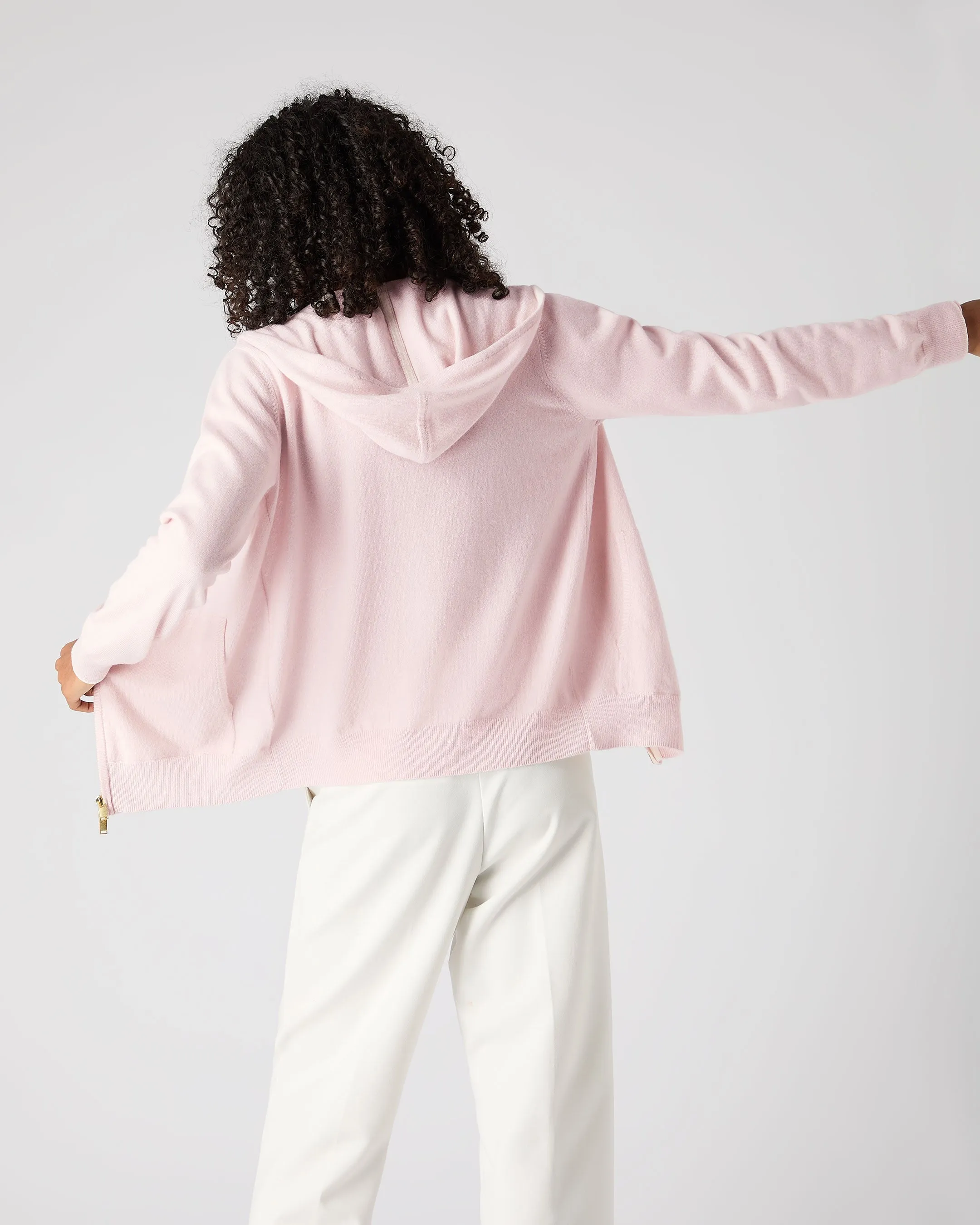 Women's Ada Cashmere Hoodie Quartz Pink